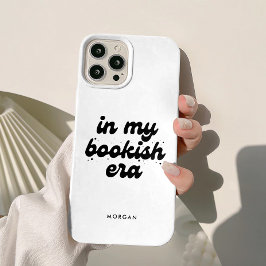 Funda Para iPhone 15 Minimalista Negro y Blanco En Mi Era Librera