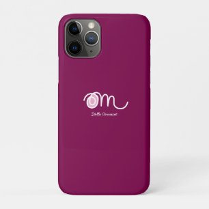 Funda Para iPhone 11 Pro Minimalista Om Manuscrito Personalizado