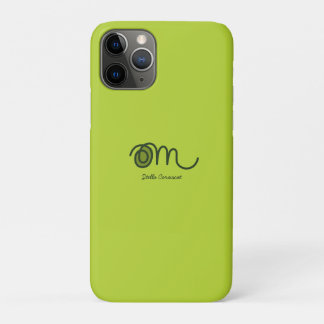Funda Para iPhone 11 Pro Minimalista Om Manuscrito Personalizado