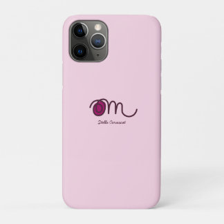 Funda Para iPhone 11 Pro Minimalista Om Manuscrito Personalizado