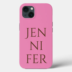 Funda Para iPhone 13 Minimalista profesional añada su nombre