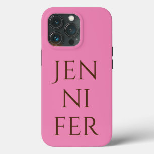 Funda Para iPhone 13 Pro Minimalista profesional añada su nombre