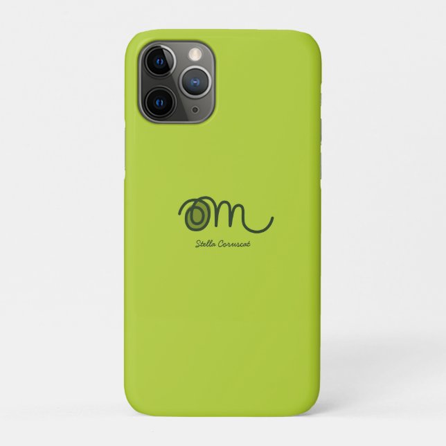 Funda De Case-Mate Para iPhone Minimalistic Om Handwritten Personalized (Reverso)