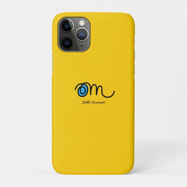 Funda De Case-Mate Para iPhone Minimalistic Om Handwritten Personalized (Reverso)