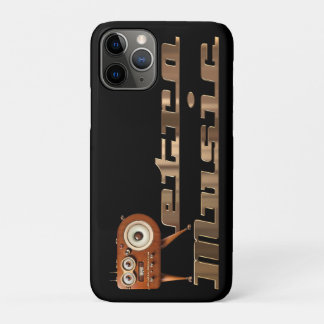 Funda Para iPhone 11 Pro Minion de música retro