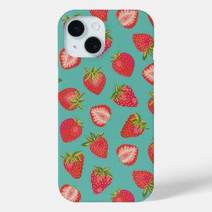 Funda Para iPhone 15 Mint Strawberry