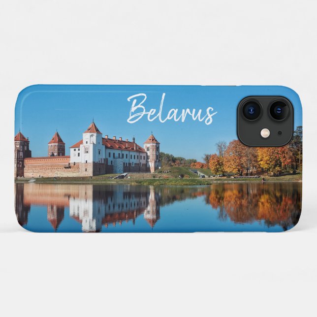 Funda De Case-Mate Para iPhone Mir Castle Belarus Architecture iPhone 11 Funda (Reverso (horizontal))