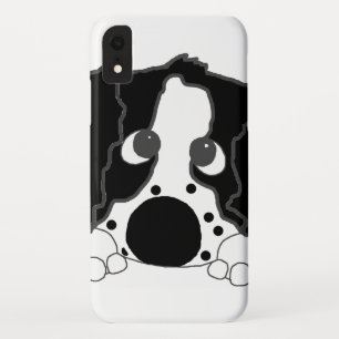 Funda Para iPhone XR mirando a escondidas los ess blancos y negros