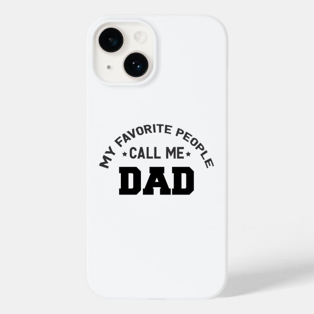 Funda De Case-Mate Para iPhone Mis favoritos me llaman papá (Reverso )