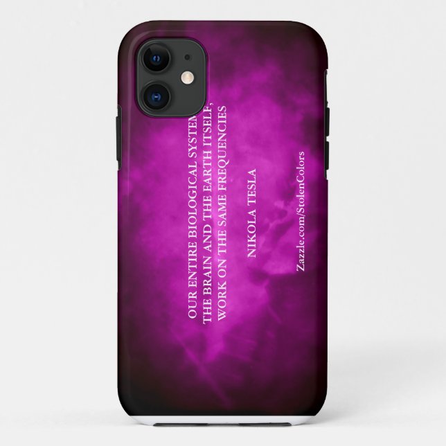 FUNDA DE Case-Mate PARA iPhone MISMAS FRECUENCIAS - NIKOLA TESLA (Reverso)