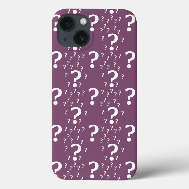 Funda De Case-Mate Para iPhone Misterio de interrogación acertijo rompecabezas Fu (Reverso)