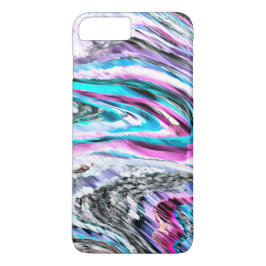 Funda Para iPhone 8 Plus/7 Plus Misto de gradiente e chuviscado, ciano y rosa