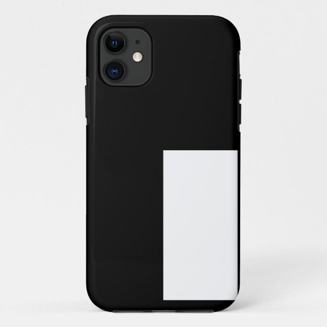 Funda De Case-Mate Para iPhone mitad blanca mitad negra, mitad negra mitad blanca (Reverso)