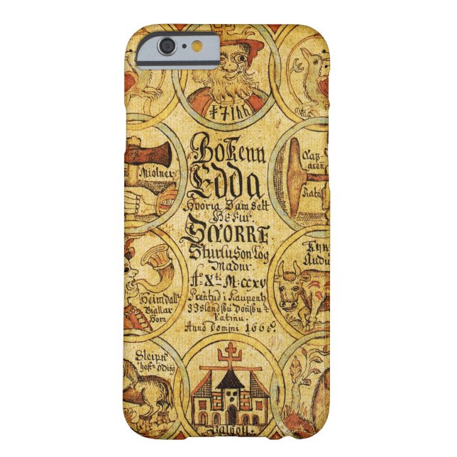 Funda De Case-Mate Para iPhone Mitología de los nórdises de Edda (Reverso)