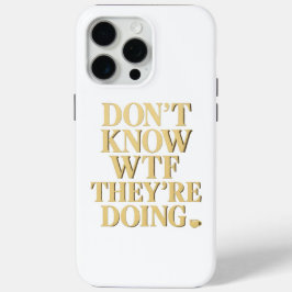 Funda Para iPhone 15 Pro Max Mob Wife Energy: “Don’t Know WTF” Design