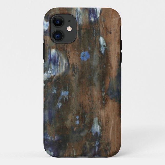 Funda De Case-Mate Para iPhone mobiliario de madera textura envejecida (Reverso)