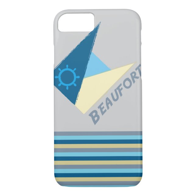 Funda De Case-Mate Para iPhone Moción azul de Shirt to Design (Reverso)