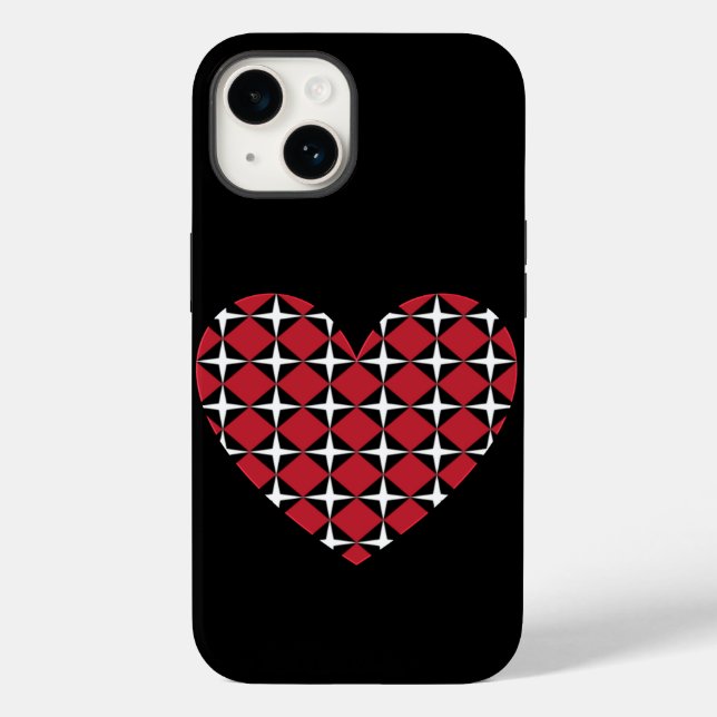 Funda De Case-Mate Para iPhone Mod Diamond Heart (Reverso )