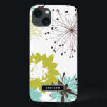 title_seo2 Mod Floral Pattern iPad Mini Case Personalizado<br><div class="desc">estuche para iPad de personalizable con chartreuse,  motivos florales azules y marrones. Hay otros colores y artículos similares disponibles en mi tienda.</div>