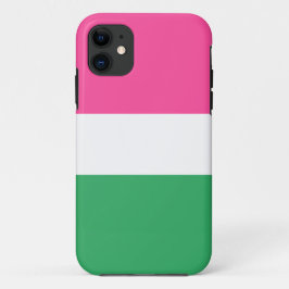 Funda Para iPhone 11 Moda ancha sandía Estrellas blancas rojas verdes