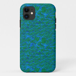 Funda Para iPhone 11 Moda azul y verde mar Texturas iPhone 5/5s Funda