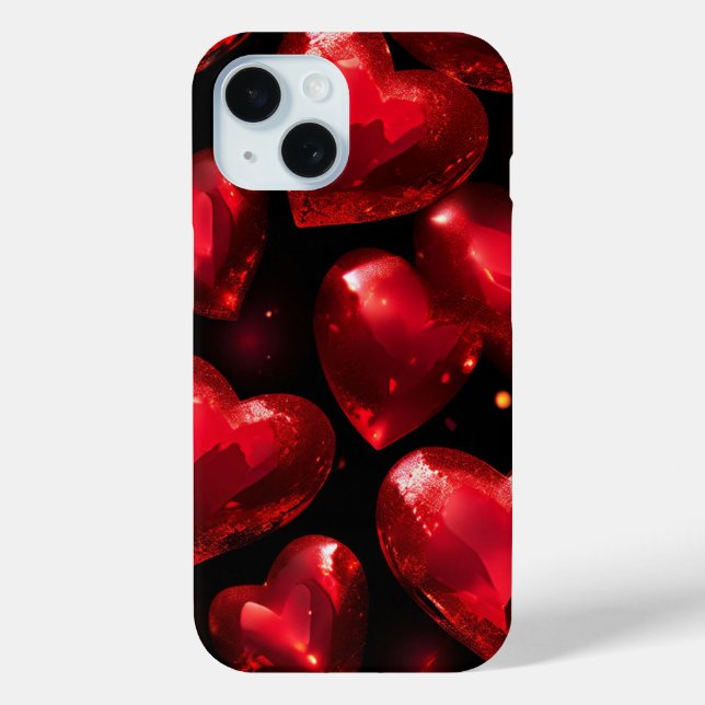 Funda De Case-Mate Para iPhone Moda cardíaca el día de San Valentín (Reverso )