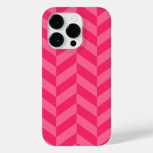 Funda Para iPhone 14 Pro De Case-Mate Moda de cheurón rosa y cubierta protectora