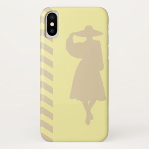 Funda Para iPhone X Moda de los Chevrons Neutrales de Marfil Cream
