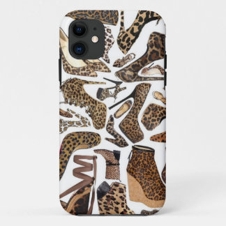 Funda Para iPhone 11 Moda del zapato del leopardo