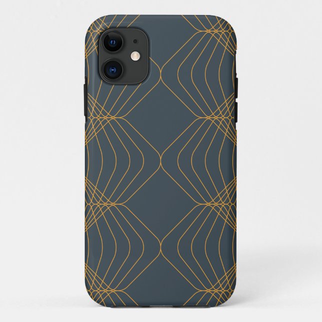 Funda De Case-Mate Para iPhone Moda, diseño gráfico geométrico elegante y sencill (Reverso)