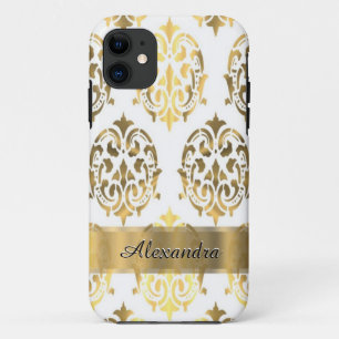 title_seo2 Moda elegante damasco personalizado de oro y blanc