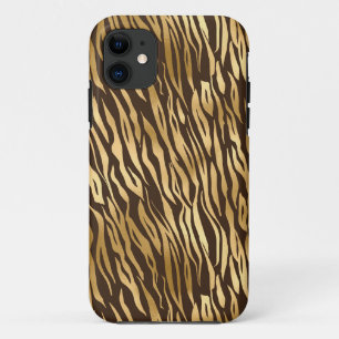 Funda Para iPhone 11 Moda elegante del tigre de oro