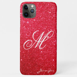Funda Para iPhone 11 Pro Max Moda Espuelas rojas personalizadas Purpurina color