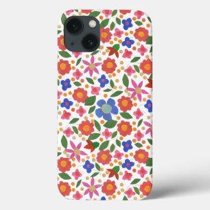 Funda Para iPhone 13 Moda Estilo de arte folk Floral en estuche para iP