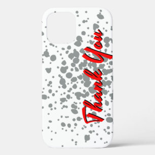 Funda Para iPhone 12 Moda Explosión Gris Dosis de color de agua Texto r
