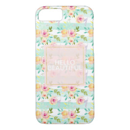 Funda Para iPhone 8/7 Moda floral de tiras de tinta