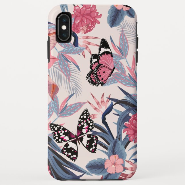 Funda De Case-Mate Para iPhone Moda floral natural (Reverso)