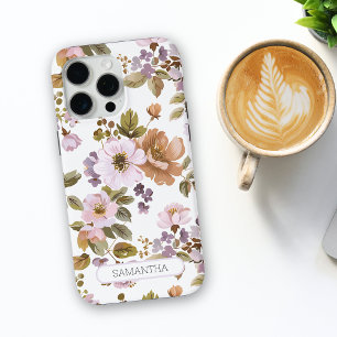 Funda Para iPhone 15 Pro Max Moda floral personalizada Nombre botánico de las f