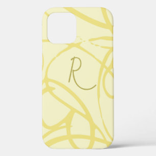 Funda Para iPhone 12 Moda Golden Loops Elegante Texto Rojo