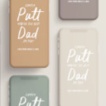 Funda Para iPhone 13 Pro Moda graciosa de la tipografía verde caqui moderna<br><div class="desc">El papá del golf moderno tipografía khaki verde y blanco es divertido mejor papá por par. Navidades ideales,  cumpleaños,  regalo del día del padre para él.</div>