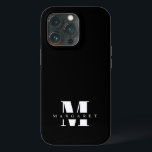 Funda Para iPhone 13 Pro Moda Letra sencilla negrita Minimalista negrita No<br><div class="desc">Moda Letra simple negrita Minimalista negrita Monograma Nombre iPhone 13 Pro Funda</div>