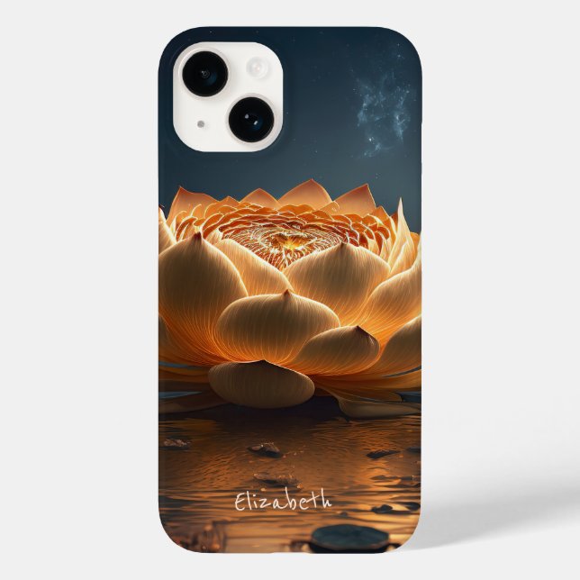 Funda De Case-Mate Para iPhone Moda Lotus Flower (Reverso )