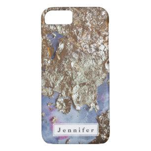 Funda Para iPhone 8/7 Moda Marmol rosa rosa moderno personalizado