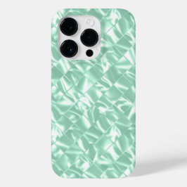 Funda Para iPhone 14 Pro De Case-Mate Moda Metálica Verde Mint Elegante Bling