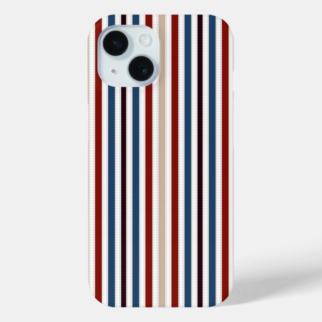 Funda De Case-Mate Para iPhone Moda moderna a rayas (Reverso )