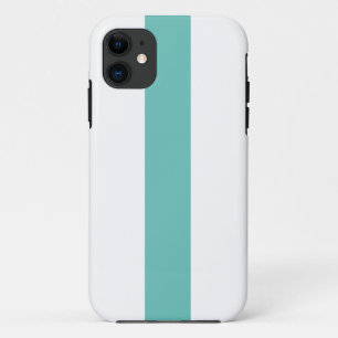 Funda Para iPhone 11 Moda moderna Diversión Verde azulada Aqua Rayas Ná