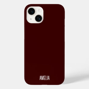 Funda Para iPhone 14 De Case-Mate Moda Nombre personalizado del guión rojo y blanco 
