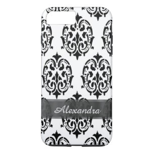 title_seo2 Moda personalizada elegante damasco blanco y negro