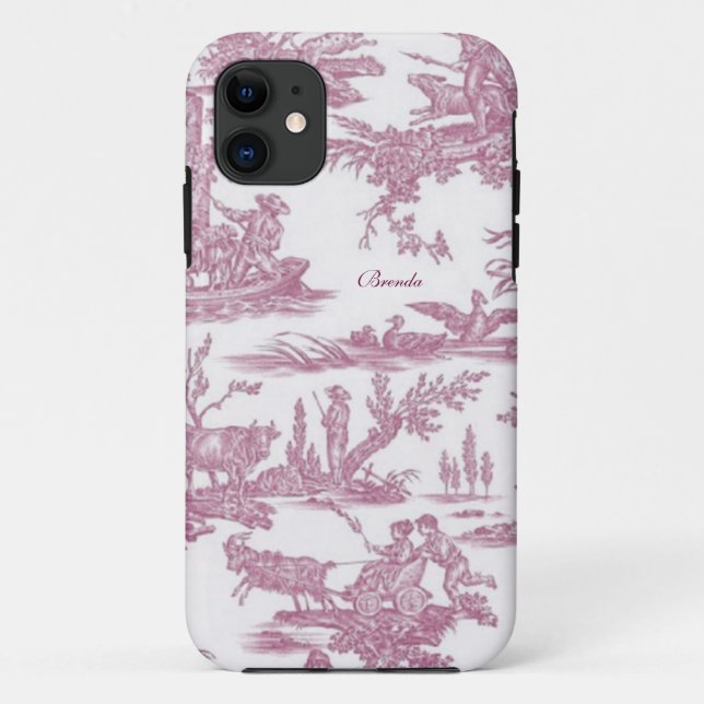 Funda De Case-Mate Para iPhone Moda Personalizado de telas francesas (Reverso)