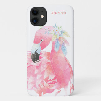 Funda Para iPhone 11 Moda Personalizado Flamingo Rosa
